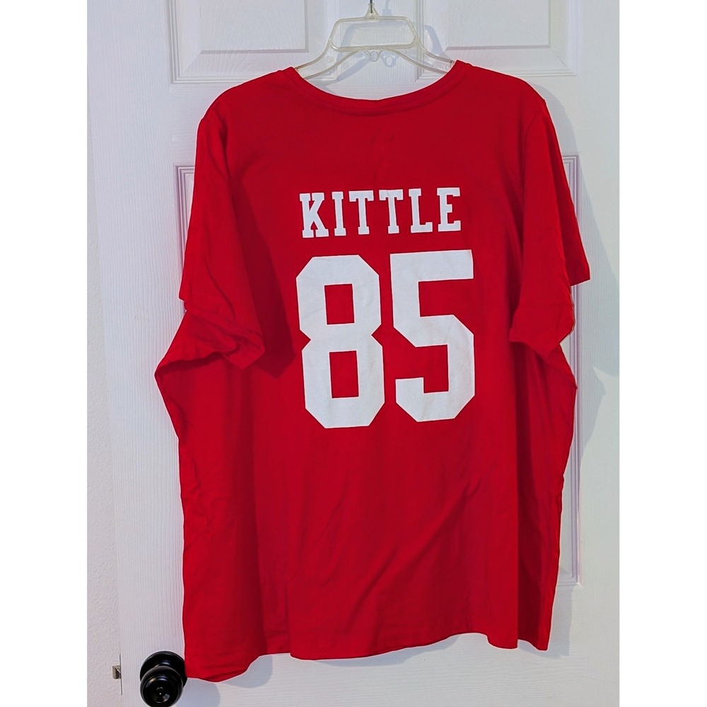 Fanatics 49ers Kittle 85 NFL T-Shirt V-Neck Top Football Jersey 3X NWT - Picture 3 of 9